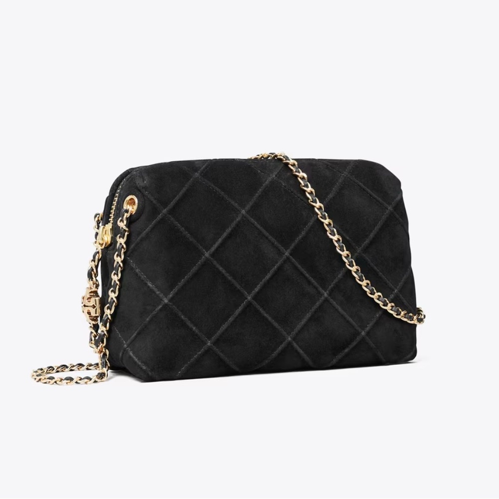 NWT! Tory Burch Fleming soft suede crossbody.